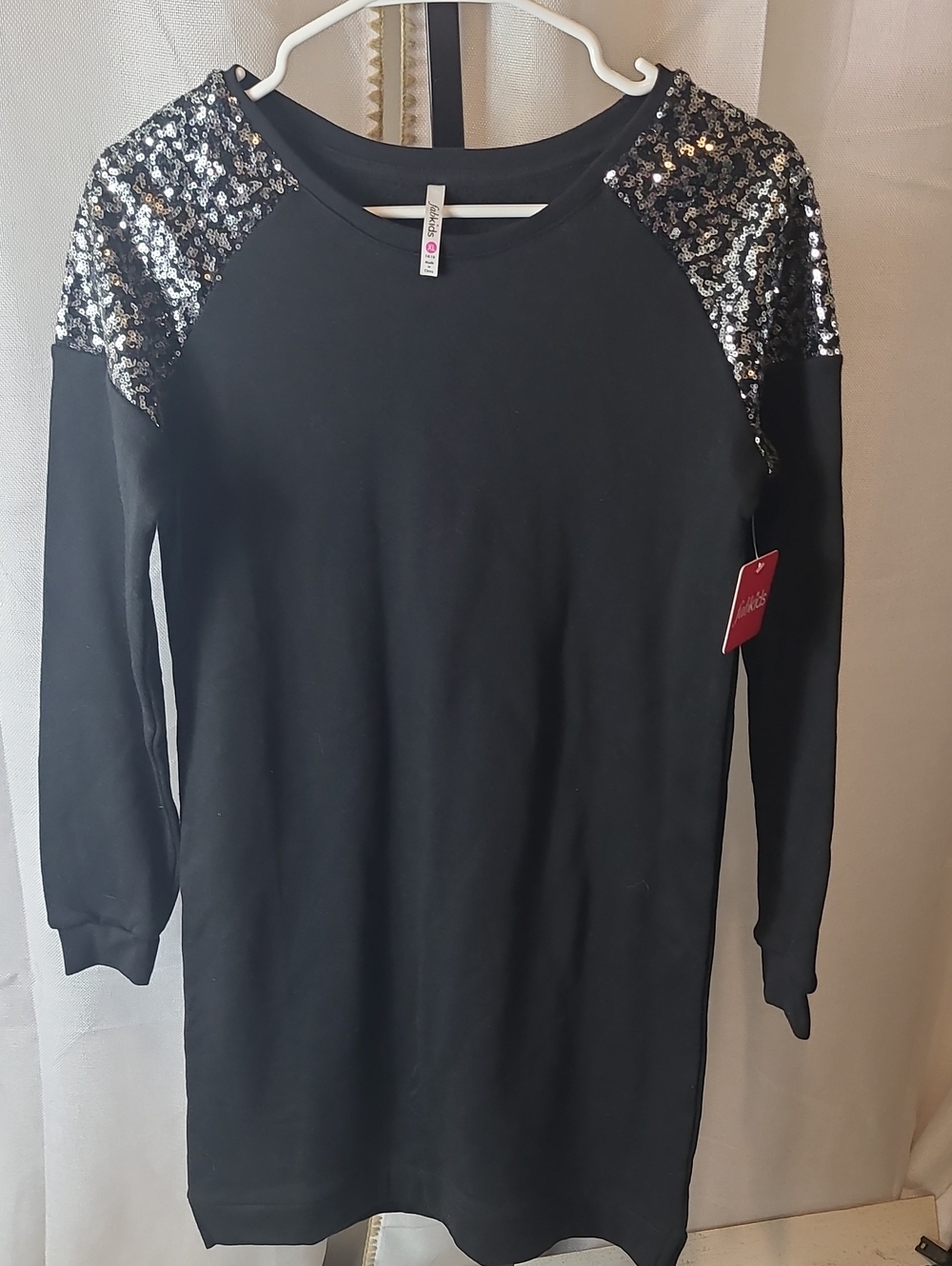 FabKids Sequin Shoulder Dress Size XL